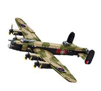 DzirePada WW2 Lancaster MK.I Heavy Bomber Building Model Kit, 1382PCS British Military Aircraft Construction Bricks Set, Functional WWII Plane Toys Gift for Adult Military Collectors & Hobby Builders