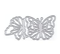 DzIxY Beautiful Two Butterflies Metal Cutting Dies for Card Making Kit Embossing Paper Die Cuts Scrapbook Machine Stencils Storage Pockets Supplies