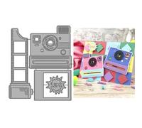 DzIxY camera letters dies cutting metal card making paper coating dies scrapbooking stencils storage pockets