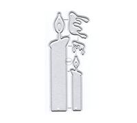 DzIxY Candle Flame Metal Cutting Dies for Card Making Kit Embossing Paper Die Cuts Scrapbook Machine Stencils Storage Pockets Supplies