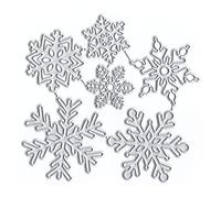 DzIxY Christmas Snowflake Metal Cutting Dies for Card Making Kit Embossing Paper Die Cuts Scrapbook Machine Stencils Storage Pockets Supplies