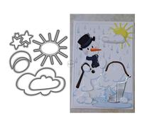 DzIxY Clouds Sun Moon Metal Cutting Dies for Card Making Kit Embossing Paper Die Cuts Set Scrapbook Stencils Supplies Machine Templates