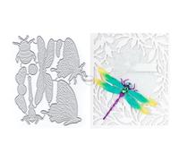 DzIxY Cute Insect Butterfly Metal Cutting Dies for Card Making Embossing Paper Die Cuts Sets Album Scrapbooking Templates Stencils Storage Pockets