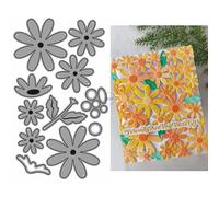 DzIxY Eight Petal Flowers Metal Cutting Dies for Card Making Kit Embossing Paper Die Cuts Set Scrapbook Stencils Supplies Machine Templates