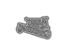 DzIxY English Word Merry Christmas Metal Cutting Dies for Card Making Kit Embossing Paper Die Cuts Scrapbook Machine Stencils Storage Pockets Supplies