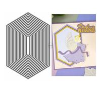 DzIxY Geometry Background Metal Cutting Dies for Card Making Kit Embossing Paper Die Cuts Set Scrapbook Stencils Supplies Machine Templates