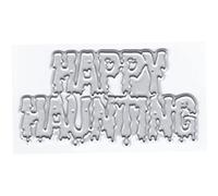 DzIxY Happy Halloween Metal Cutting Dies for Card Making Kit Embossing Paper Die Cuts Sets Scrapbooking Machine Stencils Storage Pockets Supplies