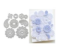 DzIxY Hollowed Flowers and Leaves Metal Cutting Dies for Card Making Kit Embossing Paper Die Cuts Set Scrapbook Stencils Supplies Machine Templates
