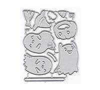 DzIxY Horror Halloween Ghosts Metal Cutting Dies for Card Making Scrapbook Kit Embossing Paper Die Cuts Machine Stencils Storage Pockets Supplies