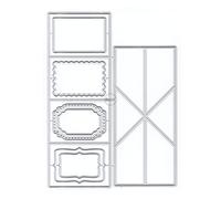 DzIxY Lace Phase Frame Dies Metal Cutting for Card Making Paper Coating Dies Scrapbooking Stencils Storage Pockets