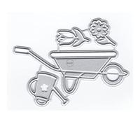 DzIxY Nice Flower Trailer Metal Cutting Dies for Card Making Kit Embossing Paper Die Cuts Scrapbook Machine Stencils Storage Pockets Supplies