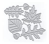 DzIxY Nice Leaves Maple Leaf Metal Cutting Dies for Card Making Embossing Paper Die Cuts Sets Album Scrapbooking Templates Stencils Storage Pockets