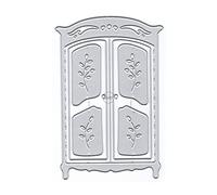 DzIxY Nice Wardrobe Door Metal Cutting Dies for Card Making Kit Embossing Paper Die Cuts Scrapbook Machine Stencils Storage Pockets Supplies