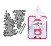 DzIxY Patchwork Christmas Trees Metal Cutting Dies for Card Making Kit Embossing Paper Die Cuts Set Scrapbook Stencils Supplies Machine Templates