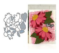 DzIxY Patchwork Daisy Flowers Metal Cutting Dies for Card Making Kit Embossing Paper Die Cuts Set Scrapbook Stencils Supplies Machine Templates