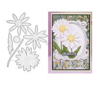 DzIxY Patchwork Daisy Flowers Metal Cutting Dies for Card Making Kit Embossing Paper Die Cuts Set Scrapbook Stencils Supplies Machine Templates