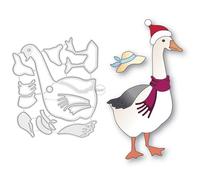 DzIxY Patchwork Duck Christmas Hat Metal Cutting Dies for Card Making Kit Embossing Paper Die Cuts Set Scrapbook Stencils Supplies Machine Templates