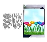 DzIxY Patchwork Flowers Leaves Metal Cutting Dies for Card Making Kit Embossing Paper Die Cuts Set Scrapbook Stencils Supplies Machine Templates
