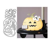 DzIxY Patchwork Halloween Pumpkin Ghost Metal Cutting Dies for Card Making Kit Embossing Paper Die Cuts Set Scrapbook Stencils Supplies Machine Templates