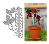 DzIxY Patchwork Roses Flowers Leaves Metal Cutting Dies for Card Making Kit Embossing Paper Die Cuts Set Scrapbook Stencils Supplies Machine Templates