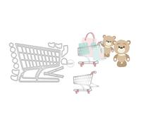 DzIxY Patchwork Shopping Cart Metal Cutting Dies for Card Making Kit Embossing Paper Die Cuts Set Scrapbook Stencils Supplies Machine Templates