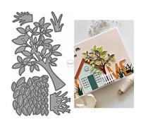 DzIxY Patchwork Trees Grass Metal Cutting Dies for Card Making Kit Embossing Paper Die Cuts Set Scrapbook Stencils Supplies Machine Templates