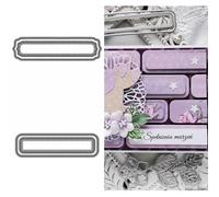 DzIxY Polka Dot Border Metal Cutting Dies for Card Making Kit Embossing Paper Die Cuts Set Scrapbook Stencils Supplies Machine Templates