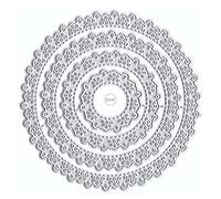 DzIxY Round Lace Metal Cutting Dies for Card Making Kit Embossing Paper Die Cuts Scrapbook Machine Stencils Storage Pockets Supplies
