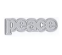 DzIxY Shadow Words Peace Metal Cutting Dies for Card Making Kit Embossing Paper Die Cuts Sets Scrapbooking Machine Stencils Storage Pockets Supplies