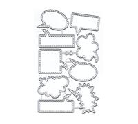 DzIxY Simple Geometry Dialog Metal Cutting Dies for Card Making Kit Embossing Paper Die Cuts Sets Scrapbooking Machine Stencils Storage Pockets Supplies