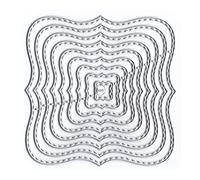 DzIxY Square Lace Metal Cutting Dies for Card Making Kit Embossing Paper Die Cuts Scrapbook Machine Stencils Storage Pockets Supplies
