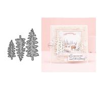 DzIxY Three Pine Trees Metal Cutting Dies for Card Making Kit Embossing Paper Die Cuts Set Scrapbook Stencils Supplies Machine Templates