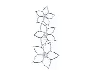 DzIxY Triple Overlap Flower Border Metal Cutting Dies for Card Making Kit Embossing Paper Die Cuts Sets Scrapbooking Machine Stencils Storage Pockets Supplies