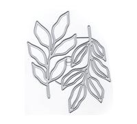DzIxY Two Leaves Frames Metal Cutting Dies for Card Making Kit Embossing Paper Die Cuts Scrapbook Machine Stencils Storage Pockets Supplies