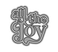 DzIxY Word All The Joy Metal Cutting Dies for Card Making Kit Embossing Paper Die Cuts Scrapbook Machine Stencils Storage Pockets Supplies