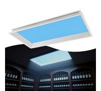 DzkZen Artificial Skylight, Blue Sky Light Ceiling Lamp For Basements And Walk-In Closets, Eliminates That Cramped, Oppressive Feeling With Simulated Sunlight Irradiation Embedded-32cm*62cm