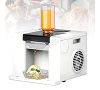 DzkZen Shaved Ice Machine, Snowflake Snow Maker Ice Cream Machine with Touch Screen, 60kg/24h, Automatic Cleaning for Commercial/Home White