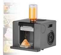 DzkZen Snowflake Ice Machine, 280W Shaved Ice Machine Automatic Snow Cone Maker Air Cooling Efficient Ice Crushing for Party Bar Home Grey