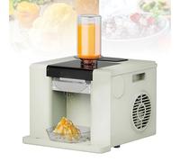DzkZen Snowflake Ice Machine, Automatic Shaver Machine - 280W Fast Cooling, 60Kg/24H For Cold Drink Shops, Restaurants, And Households LightGreen