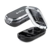 Dzmuero Pill Cutter, Precision Pill Cutter, Adjustable, Compact and Portable, 1 Split in 2, 1 Split in 3, Multifunctional Medicine Cutter, Medicine Box (Black)
