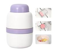 Dzmuero Pill Cutter, Tablet Cutter for Pills, Tablet Cutter, Food Grade Material, Compact and Portable, 1 Divided Into 2, 1 Divided Into 4, Multifunctional Medicine Cutter, Medicine Box (Purple)