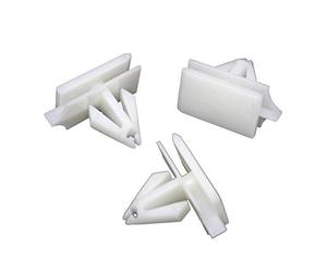 DZMZL 20 Pcs Exterior Rocker Panel Moulding Clips with Sealer Body Side Trim Fixed Garnish 9mm Hole Plastic Fasteners for Chevrolet for Buick for Cadillac for Pontiac