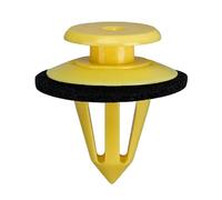 DZMZL Pillar Molding & Door Trim Panel Retaining Clips with Sealer Qty 10 Yellow Nylon For Audi VW 7M0867299K For Range Rover LR4 Discovery