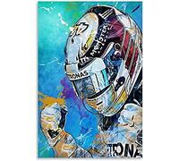 DZOEU 5d Diamond Painting Kit by Number F1, Lewis Hamilton DIY Diamond Painting Embroidery 50x60CM