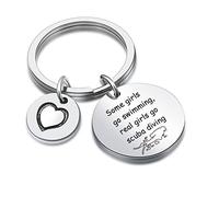 DZOSW Scuba Diving Keyring Diving Girl Keychain Underwater Explorer Keychain Sister Gift Coworkers Keychain For Women, Scuba Diving Keychain, Standard