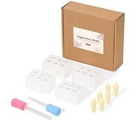 DZOTMYN Silicone Suppository Molds Kit, 2ML, 4 Trays, 10 Droppers, Transparent, Reusable