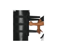DZOTMYN: Wing Chun Dummy Trainer for Adults, Black, Kung Fu, Punching Bag Accessory