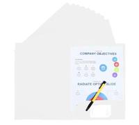 DZOZO 10pcs File Folder Single Insert A4 Letter Size Cardboard Office Project Presentation Folder for Home School Meeting Report Stationery