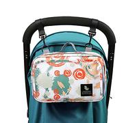 DZOZO Baby Stroller Organizer Bag Universal Pram Storage Bag Pushchair Hanging Diaper Bag Carry-On Handbag Portable Mummy Package Bag Hanging Pushchair Diaper Bag Stroller Organiser Buggy Bag
