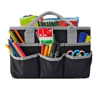 DZOZO Desktop File Folder Tote Storage Organizer Art Craft Storage Bag Foldable Gardening Tool Bag Teacher Office Supplies Storage Tote Bag Art Organizer Storage Craft Tote Bag
